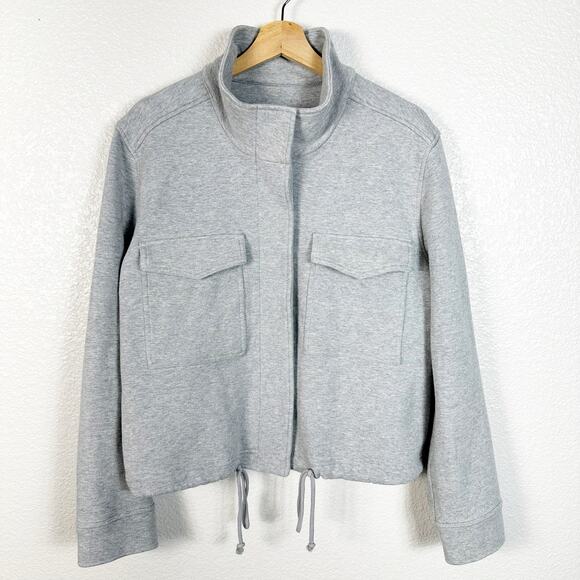 Rails Women’s Thurston Crop Jacket in Heathered Grey Size X-Large - Picture 2 of 14